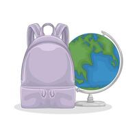 Illustration of backpack vector