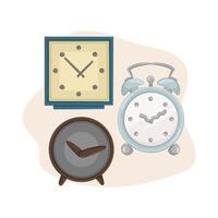 Illustration of clock vector