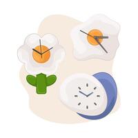 Illustration of clock vector