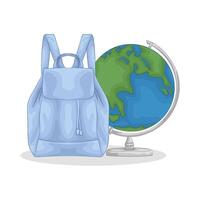 Illustration of backpack vector