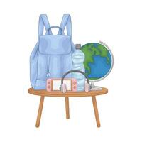 Illustration of backpack vector