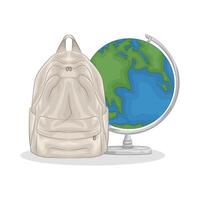 Illustration of backpack vector