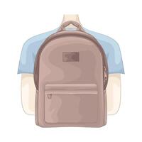 Illustration of backpack vector