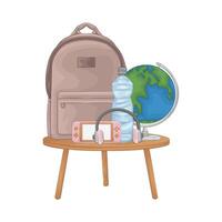 Illustration of backpack vector