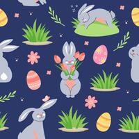 Easter beautiful seamless background. vector