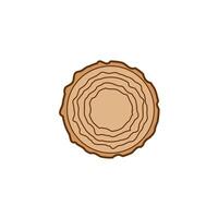stack of wooden boards. Color carpenter icon. vector