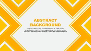 Abstract Background Design Template. Abstract Banner Wallpaper Illustration. Amber Yellow vector