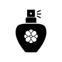 Perfume icon for fragrance and cosmetic vector