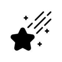 Inspiration icon with shooting star vector