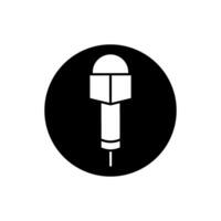 micrófono icono . mic ilustración signo. karaoke símbolo. audio logo. vector