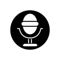 micrófono icono . mic ilustración signo. karaoke símbolo. audio logo. vector