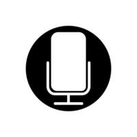 micrófono icono . mic ilustración signo. karaoke símbolo. audio logo. vector