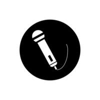 micrófono icono . mic ilustración signo. karaoke símbolo. audio logo. vector