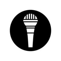 micrófono icono . mic ilustración signo. karaoke símbolo. audio logo. vector