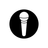 Microphone icon . mic illustration sign. Karaoke symbol. Audio logo. vector