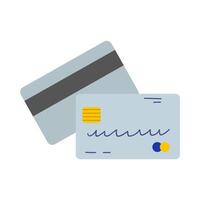 crédito tarjeta. el plastico tarjeta. mano dibujado compras tarjeta. blanco aislado antecedentes. ilustración. vector