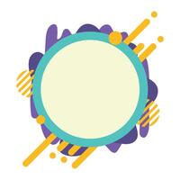 Abstract Circle Frame vector