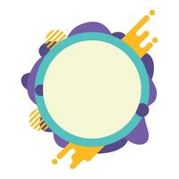 Abstract Circle Frame vector