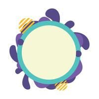 Abstract Circle Frame vector