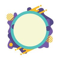 Abstract Circle Frame vector