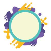 Abstract Circle Frame vector