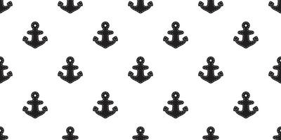Anchor seamless pattern boat dash line helm pirate maritime Nautical scarf isolated ocean sea repeat wallpaper tile background illustration design vector