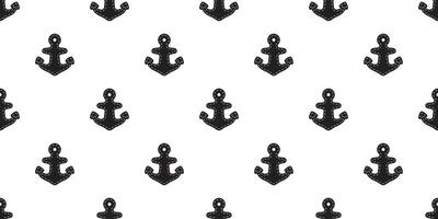 Anchor seamless pattern boat dash line helm pirate maritime Nautical scarf isolated ocean sea repeat wallpaper tile background illustration design vector