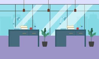 Creative workplace modern for work illustration vector