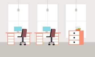 Creative workplace modern for work illustration vector