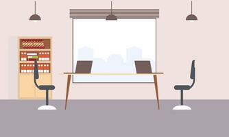 Creative workplace modern for work illustration vector