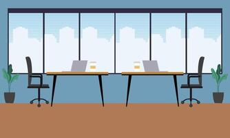 Creative workplace modern for work illustration vector