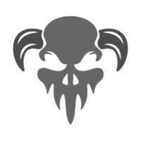 Skull logo icon design vector