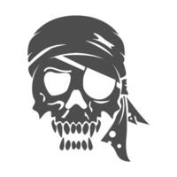 cráneo logo icono diseño vector