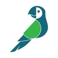 Parrot icon logo design vector