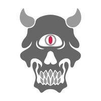 Skull logo icon design vector