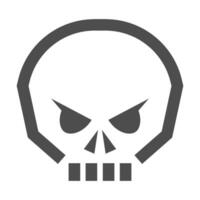 Skull logo icon design vector