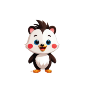 cute animal cartoon character illustration png