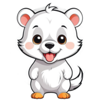 mignonne animal dessin animé personnage illustration png