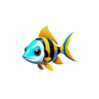 ilustración de hermosa mar pescado png