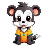 cute animal cartoon character illustration png