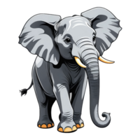 elefante mano dibujado ilustración png