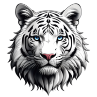 Tigre cabeza logo mascota png