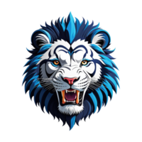 león cabeza logo mascota png