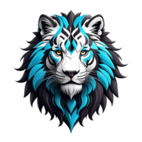 Lion tête logo mascotte png