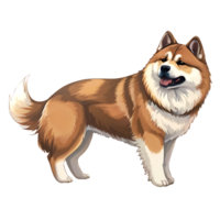 Akita Shepherd Dog Sticker design png