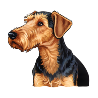 airedale terriër hond icoon ontwerp png