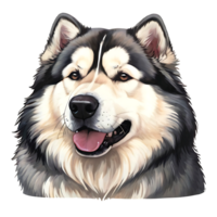 Alaska heiser Hund Design png