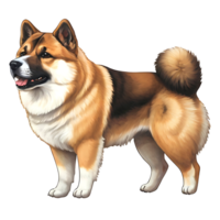 Akita Schäfer Hund Symbol Design png