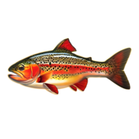 Trout fish logo design png