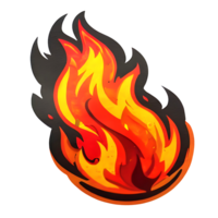 Fire Sticker design png